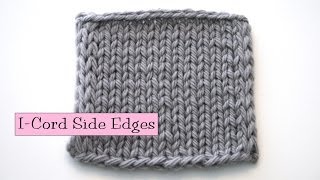 Knitting Help  iCord Side Edging [upl. by Eenaj921]