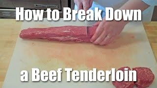 How To Butcher A Beef Tenderloin [upl. by Binni]