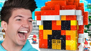 Minecraft SANTA ONLY Build Battle vs My Wife [upl. by Straus26]