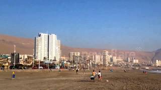 Tsunami warning triggers evacuation of Chile beach [upl. by Ver]