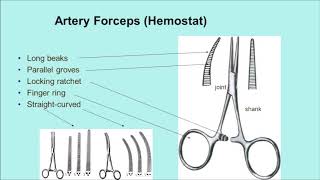 Difference Between the Needle Holder and the Artery Forceps Hemostat [upl. by Aniar353]