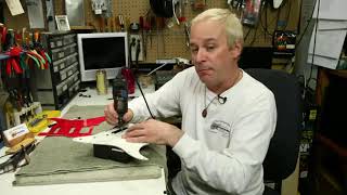 How to Cut a Guitars Pickguard [upl. by Nahtnaoj504]