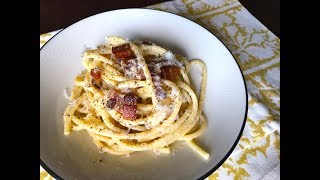 How to Make Real Spaghetti Carbonara  Christine Cushing [upl. by Llevart672]