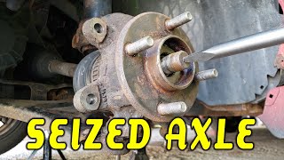 Remove Seized or Stuck CV Axle From Hub [upl. by Nickolas]