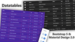 Bootstrap Datatables  Tutorial on the latest Bootstrap 5 [upl. by Enymzaj659]