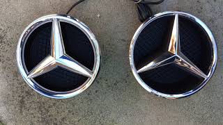 Mercedes Benz Illuminated Star Install [upl. by Savior]