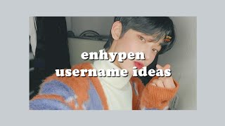 aesthetic enhypen usernames ꒰🍂꒱ [upl. by Byran275]