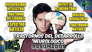 RESUMEN TRASTORNOS DEL DESARROLLO NEUROLÓGICO DSM V  SÍNTOMAS DIAGNÓSTICO CAUSAS Y TRATAMIENTO [upl. by Ecidnac]