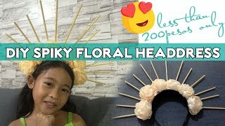 DIY Spiky Floral Headdress [upl. by Idner]