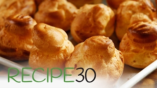 How to make perfect Choux Pastry  By RECIPE30com [upl. by Rodman3]