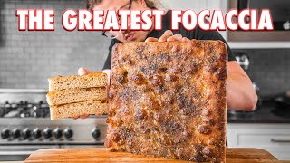 Ultra Bubbly Homemade Focaccia Bread Plus An Easy Sandwich [upl. by Halvaard]