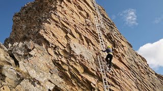 Via Ferrata Schwarzhorn  5 spectacular ladders [upl. by Emoryt]