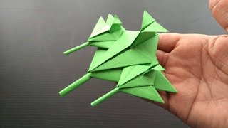 Cómo hacer un jet  avión de combate Origami [upl. by Eseneg]