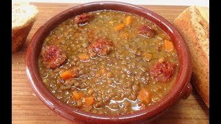 LENTEJAS CON CHORIZO COCINA DE LA ABUELA [upl. by Quarta789]