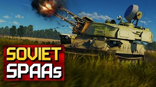 Soviet SPAAs  War Thunder [upl. by Aynwat]