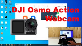 How to use a DJI Osmo Action as webcam for Zoom Skype etc Windows [upl. by Tioneb]