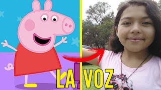 La voz detras de PEPPA PIG  5 voces detras de las caricaturas parte 3 [upl. by Ynattib359]