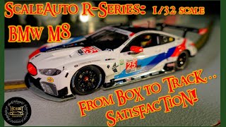 Scaleauto RSeries BMW M8 From Box to Track [upl. by Hjerpe]