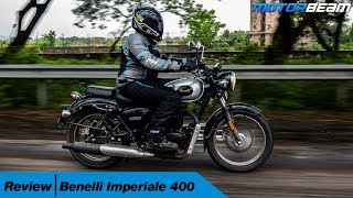 Benelli Imperiale 400 Review  Better Than Classic 350  MotorBeam [upl. by Packton488]