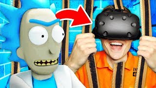 ESCAPING RICKS SECRET PRISON In Virtual Reality Rick and Morty Virtual RickAlity Gameplay [upl. by Larcher668]