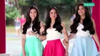 PalmoliveGirls Janella Julia and Liza do the Palmolive Hair Bounce Dance [upl. by Ellinej175]