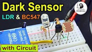 How to make automatic street light using LDR and BC547 [upl. by Aihseym31]