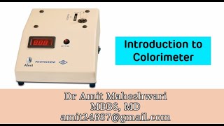 Introduction to Colorimeter  Demonstration of Colorimeter Practical  Beer Lamberts Law [upl. by Apollus391]