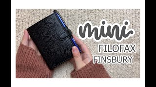 Mini Filofax Finsbury  Wallet Set Up [upl. by Annorah]