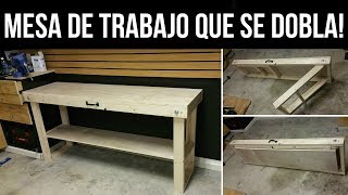 Cómo Construir Una Mesa De Trabajo Que Se Dobla [upl. by Enillebyam]