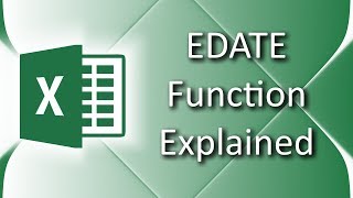 How to use EDATE function in Excel 2016 [upl. by Siblee988]