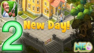 Gardenscapes Gameplay Walkthrough Part 2  Day 2 iOS Android [upl. by Yardna]