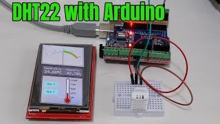 DHT22 with Arduino  Humidity and Temperature Sensor with Touch Screen LCD [upl. by Ybrik]