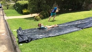 How To Make Waterslides At Home [upl. by Lewse]