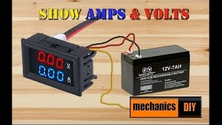 How To Connect lcd am and volt meter  5 wires  R B Y [upl. by Neros443]