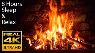 🔥 The Best 4K Relaxing Fireplace with Crackling Fire Sounds 8 HOURS No Music 4k UHD TV Screensaver [upl. by Chloe]