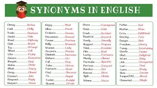 120 Super Common Synonyms to Increase Your Vocabulary in English [upl. by Ahseenat]