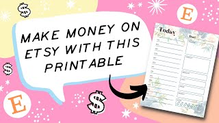 How to Create a Printable Daily Planner You Can Sell on Etsy Using Canva [upl. by Muscolo]