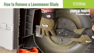 How to Remove amp Replace a Lawnmower Blade [upl. by Mandell]