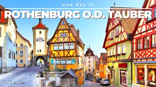 ONE DAY IN ROTHENBURG OB DER TAUBER GERMANY  4K  Take a trip to a thousand years of history [upl. by Nilat854]