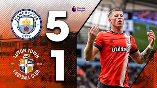 Man City 51 Luton  Premier League Highlights [upl. by Sielen694]