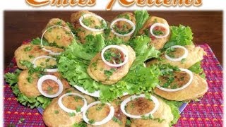 Receta Chiles Rellenos Guatemala [upl. by Nesyrb]