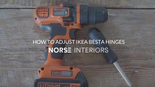 How to Adjust IKEA Besta Hinges [upl. by Dibru]