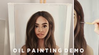 How To Paint Hair  Oil Painting Demonstration [upl. by Dnomasor]