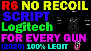 Rainbow Six No Recoil Script Logitech EZ [upl. by Sackville]