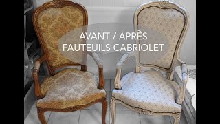 AVANT  APRÈS Fauteuils Cabriolet [upl. by Narcho]