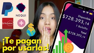 Cómo GANAR DINERO con estas 6 APPS totalmente GRATISPagos por nequi daviplata paypal EN 2022 [upl. by Kandace]