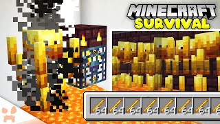 DOUBLE BLAZE XP FARM  Minecraft 118 Survival 25 [upl. by Anitsyrk]