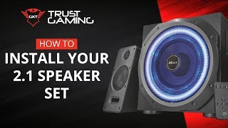 How To Install Your 21 Trust Gaming Speaker Set 🔊 [upl. by Cela831]