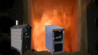 How Gasification Works High Efficiency Wood Burning Furnaces amp Wood Gasifier [upl. by Idaline368]