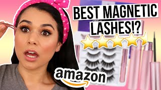 Testing the Best Magnetic Lashes from Amazon HIGHEST Rated [upl. by Quillan]